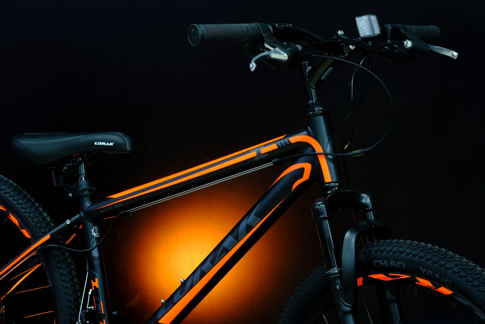 Lorak MAX 150 Матовый Чёрный/Оранжевый 13р (на рост 130-148)