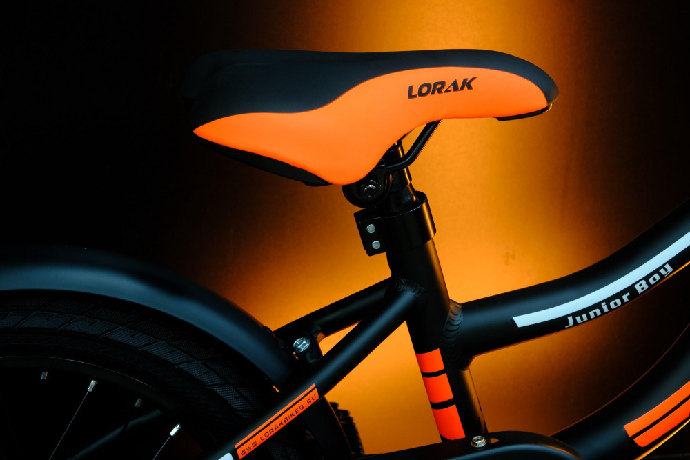 Lorak Junior 14 Boy Матовый Чёрный/Оранжевый