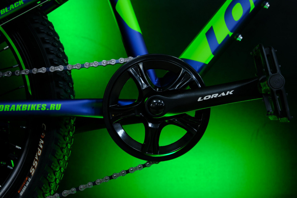 LORAK SHARK 20 BLACK Матовый Синий/Зелёный