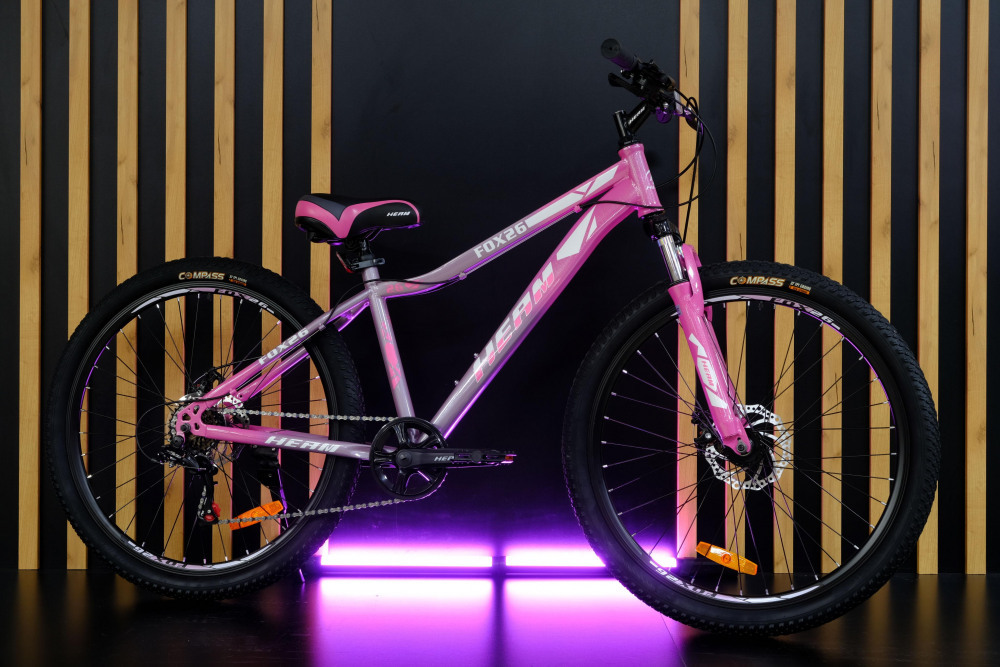 Heam FOX 26 Girl Серый/Розовый рама 15 (на рост 141-160)